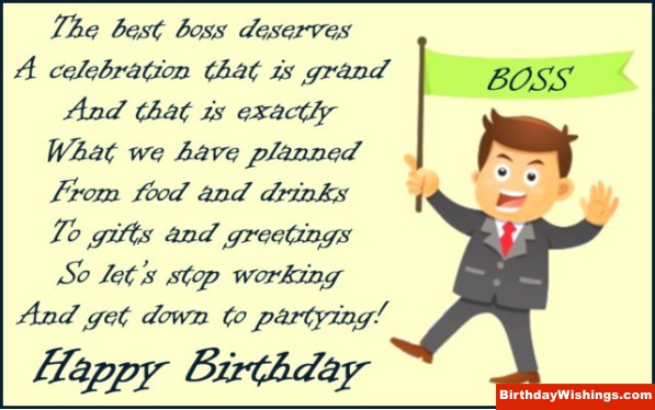Birthday Poem For Boss