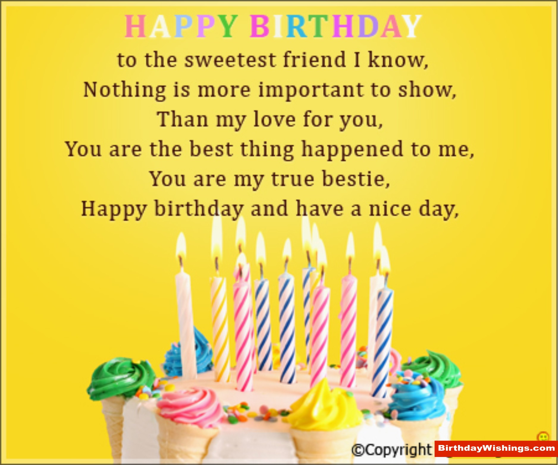 Birthday Poem For A Lovely Friend