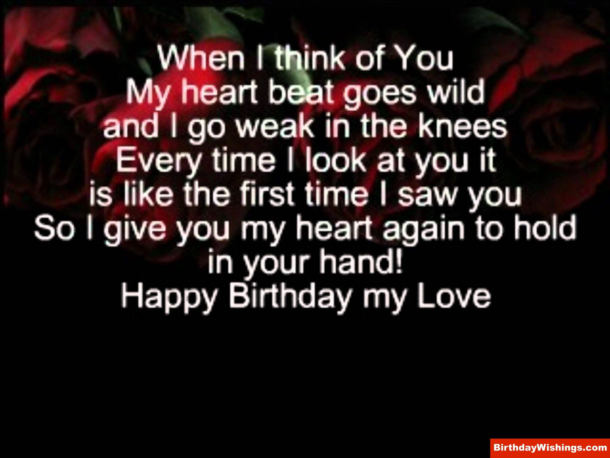Birthday poem For love