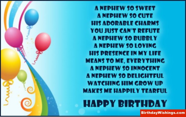 Nephew Birthday Poem