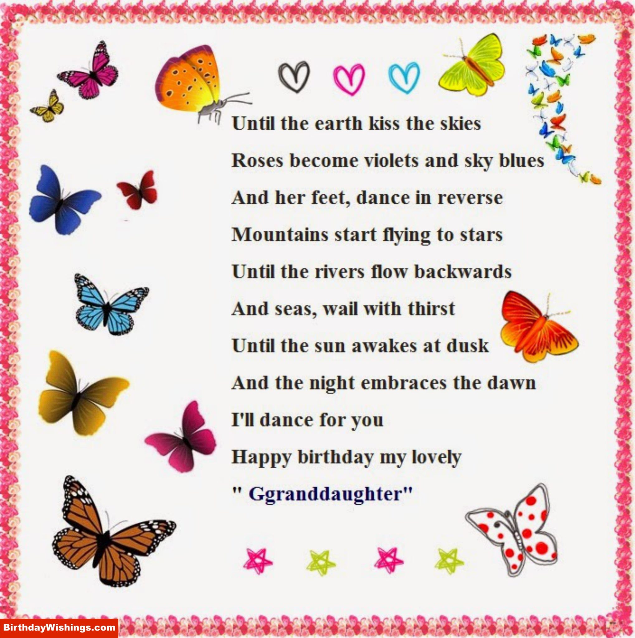 Birthday poem For Granddaughter