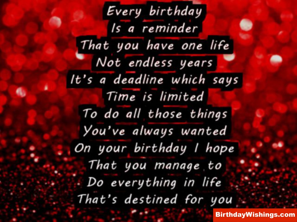 Birthday Poem