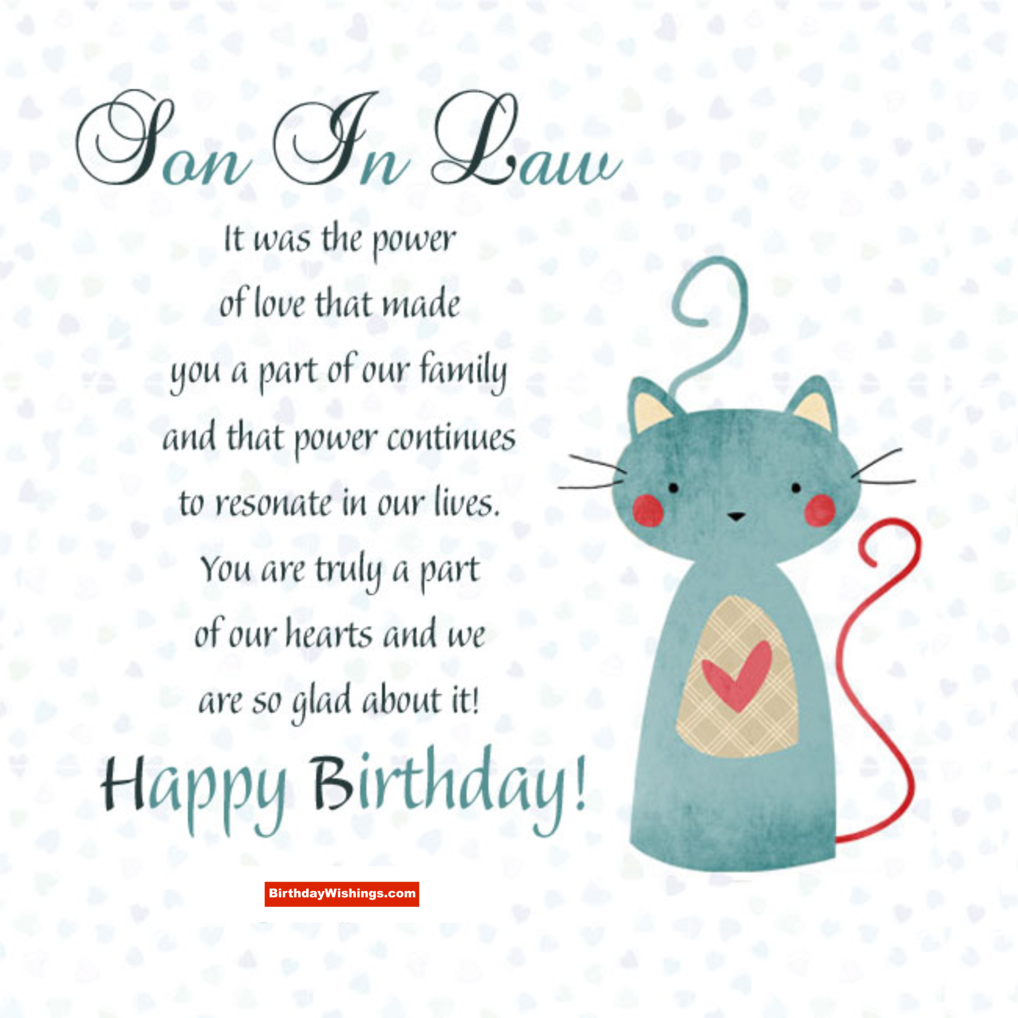 Birthday Poem For Son-in-Law