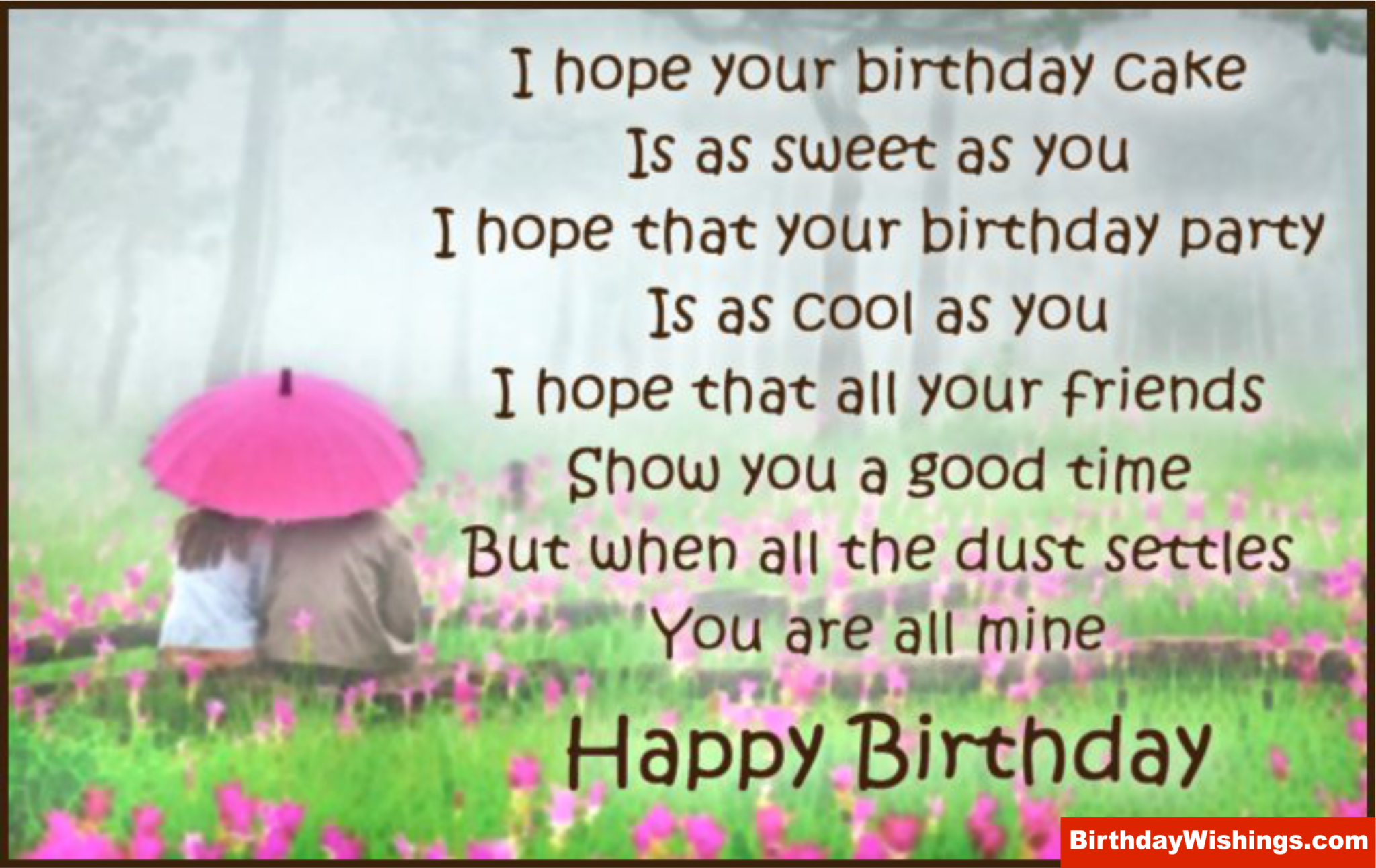 Sweet Birthday Poem For Boy Friend