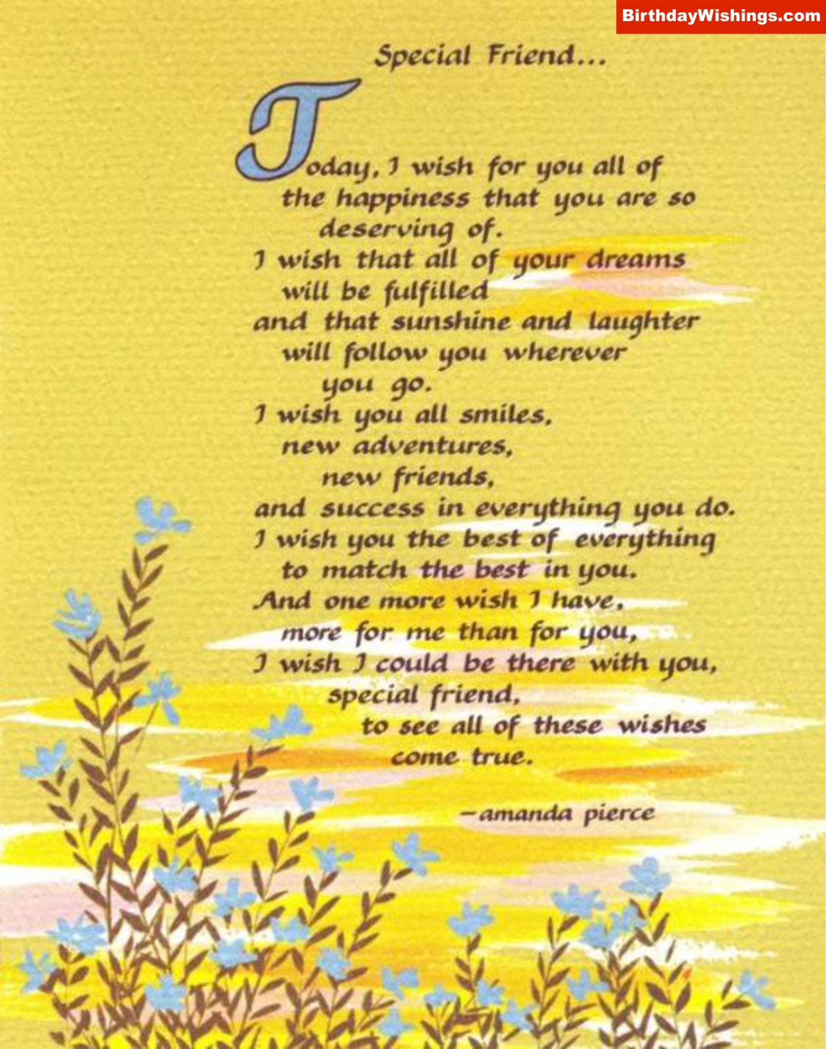 Poem For A Special Friend