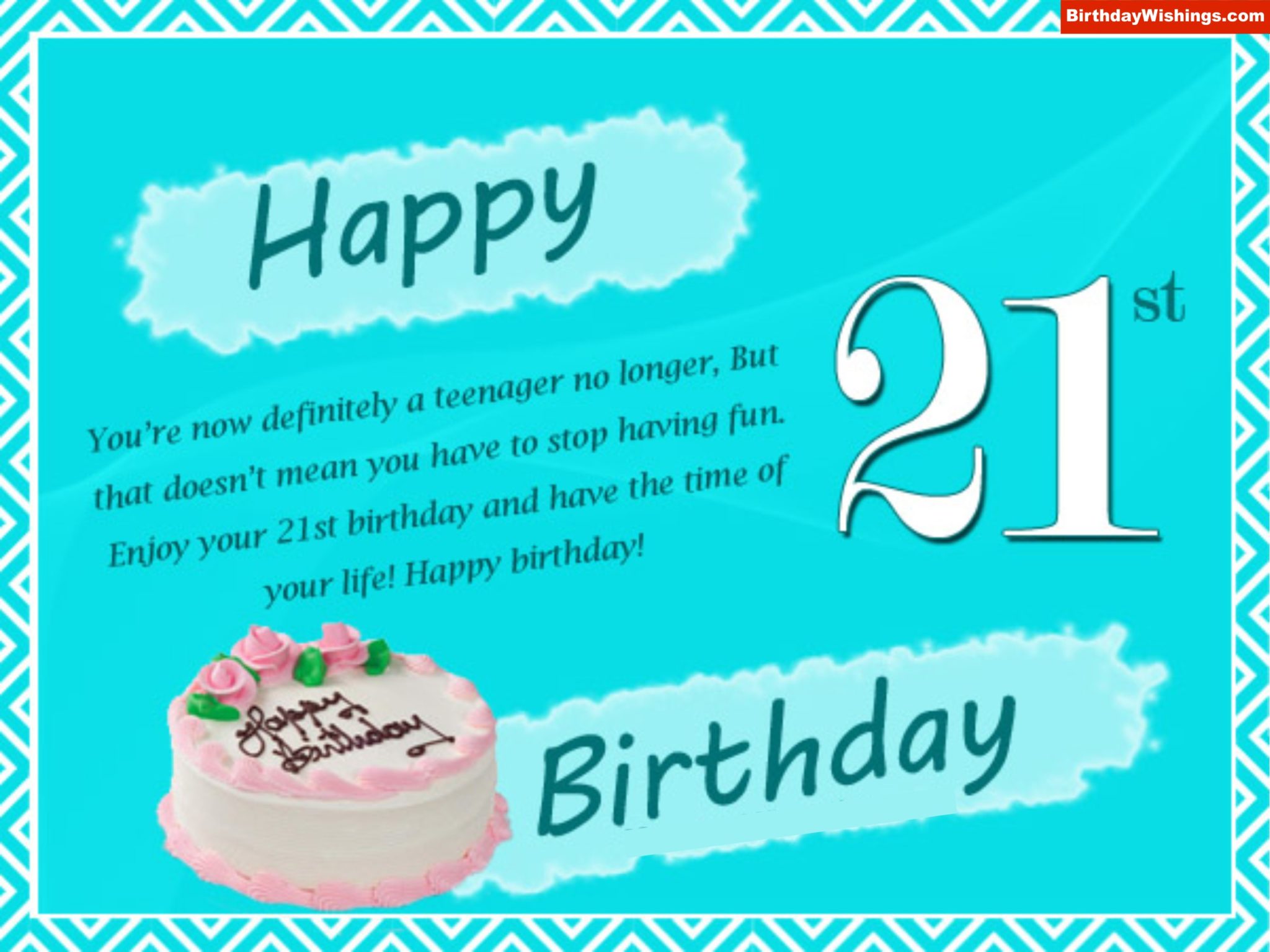 21st Birthday Poem