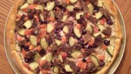 Beef Souvlaki Pizza