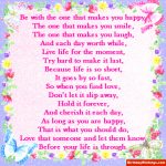 Be with Someone that Makes You Happy