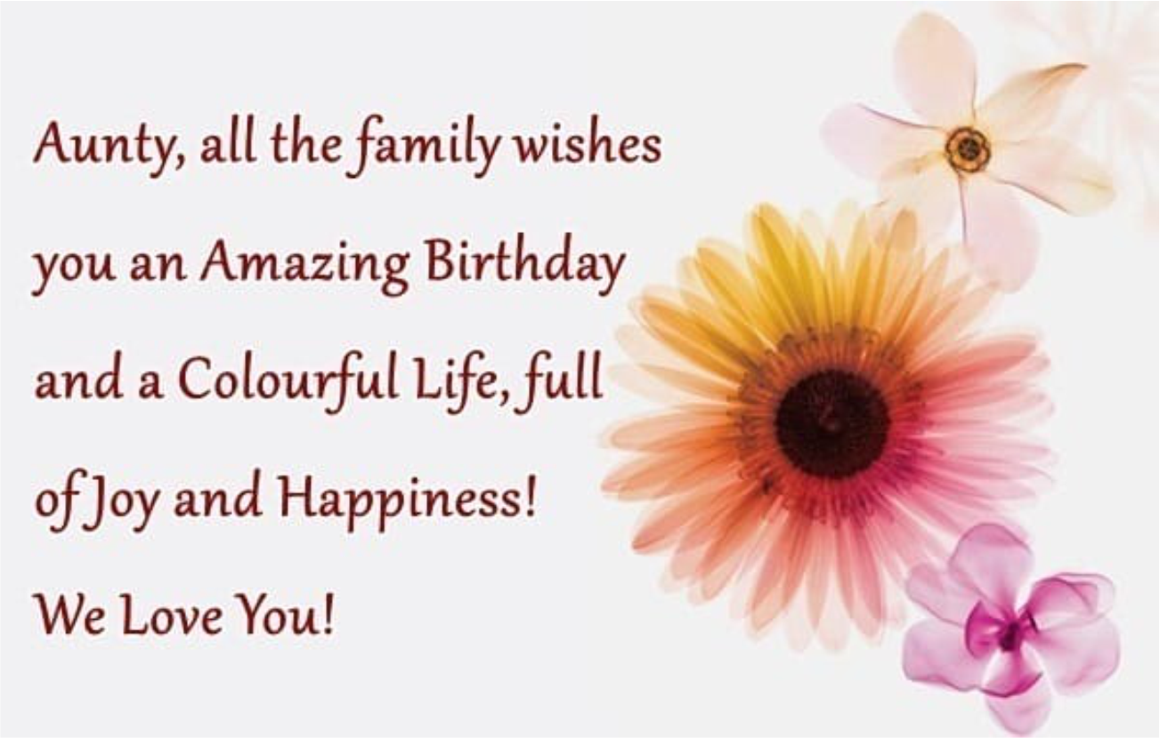Aunt Birthday Wishes