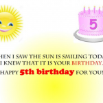 5th Birthday Wishes