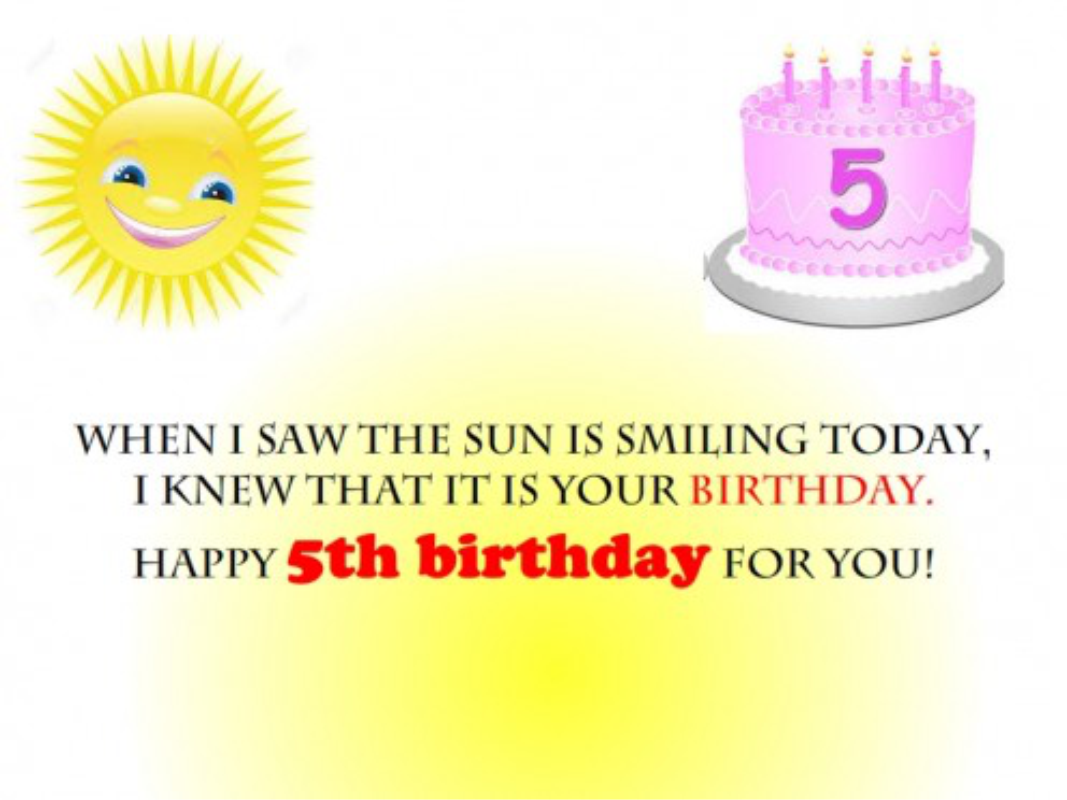 5th Birthday Wishes